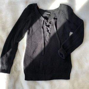 Massimo Dutti tie up sweater